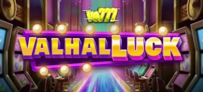 Tampilan visual aula mitologi Nordik dalam permainan slot ValhalLuck